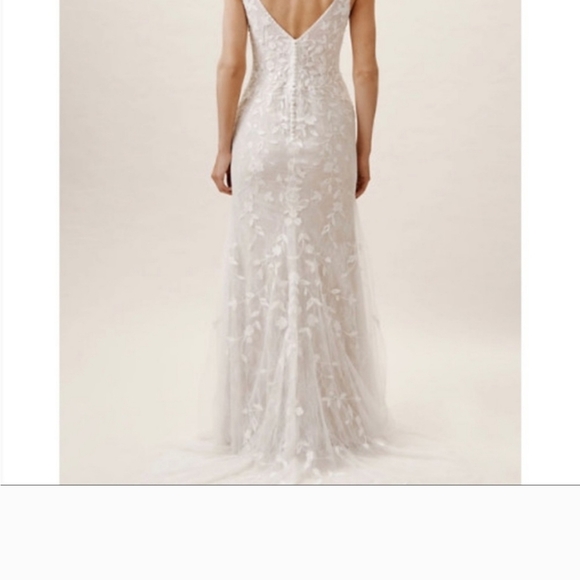 Claremont wedding gown by Bhldn (Anthropologie), size 2, lace - Picture 8 of 8